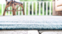 Outdoor Modern Collection Distressed Gradient Transitional Light Aqua