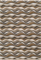 Arman Modern Ivory Beige Brown Soft Area Rug