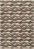 Arman Modern Ivory Beige Brown Soft Area Rug