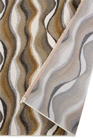 Arman Modern Ivory Beige Brown Soft Area Rug