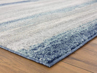 Modern Abstract Blue Soft Area Rug