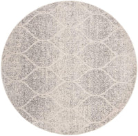 Geometric Trellis Distressed Cream/Yellow  Soft Area Rug