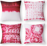 Set of 4 Porcelain Watercolor Printed Decorative Throw Pillow Case Cushion Cover