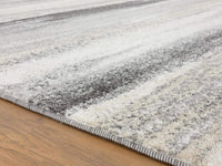 Modern Abstract Soft Gray Area Rug