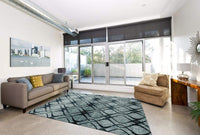 Diana Collection Geometric Soft Area Rug