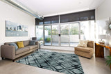 Diana Collection Geometric Soft Area Rug