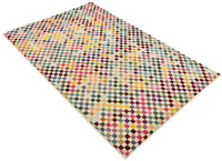 Chromatic Collection Modern Geometric Abstract Colorful Multi Area Rug