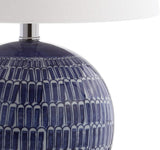 Ronald 21" Ceramic LED Lamp Navy