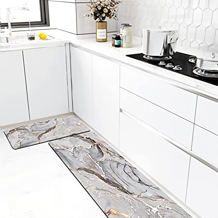 Delxo Kitchen Rug Sets,Non-Slip Soft Super Absorbent Kitchen Mat Doorm