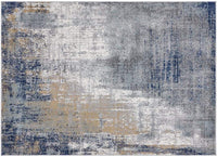 Hampstead Collection Dark Blue Modern Soft Area Rug