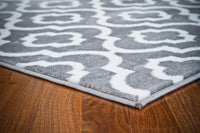 Persian Gray/Grey White Area Rugs