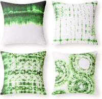 Set of 4 Porcelain Watercolor Printed Decorative Throw Pillow Case Cushion Cover