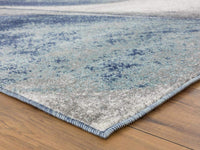 Tower Hill Abstract Blue Ivory Gray Soft Area Rug