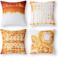 Set of 4 Porcelain Watercolor Printed Decorative Throw Pillow Case Cushion Cover