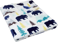 Kids Bear Buddies Bedding Nap Set with Bear Pillow and Fleece Throw Blanket