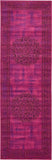 Modern Traditional Vintage Distressed Fuchsia Soft Area Rug