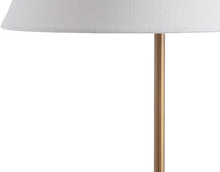 Miami 29" Minimalist Resin/Metal LED Lamp Gold/White