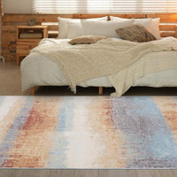 Aquabury Rustic Distressed Multi Indoor/Outdoor Area Rug