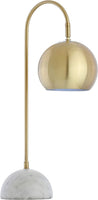 Stephen 23.5" Metal/Marble LED Lamp Gold/White
