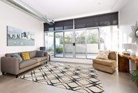 Diana Collection Geometric Soft Area Rug