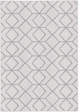 Kashan King Collection Trellis Indoor Area Rug Grey/Cream