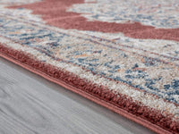 Rust Oriental Medallion Soft Area Rug