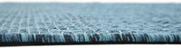 Casual Transitional Indoor Outdoor Flatweave Teal Area Rug