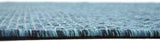 Casual Transitional Indoor Outdoor Flatweave Teal Area Rug