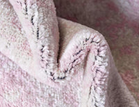 Vintage Traditional Medallion Border Pink Soft Area Rug