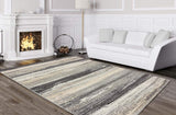 Modern Abstract Soft Gray Area Rug