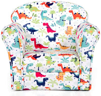 Kids Sofa, Children Armrest Chair with Pattern, Toddler Furniture w/Sturdy Wood