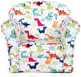 Kids Sofa, Children Armrest Chair with Pattern, Toddler Furniture w/Sturdy Wood