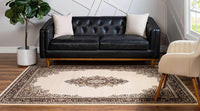 Traditional ivory Soft Area Rug