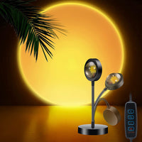 LED Sunset Light Projector Atmosphere Lamp, 360degree Dimmable Night Light