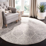 Geometric Trellis Distressed Cream/Yellow  Soft Area Rug