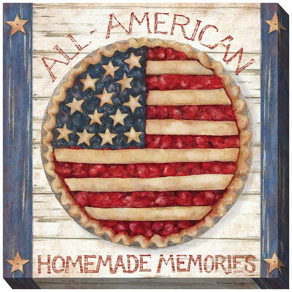 American Pie 24" Square All-Weather Outdoor Canvas Wall Art