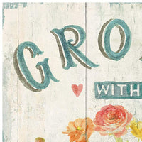 Grown With Love 24" Square Outdoor Canvas Wall Art