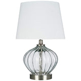 Clear Glass 16 1/2" High Accent Table Lamp with LED Bulb