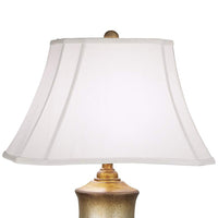 Barrett Tarnished Silver Urn Table Lamp with Convenience Outlets
