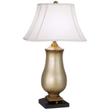 Barrett Tarnished Silver Urn Table Lamp with Convenience Outlets