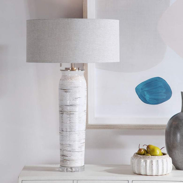 Off white ceramic table lamps cheap