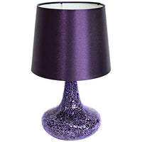 Genie 14 1/4"H Purple Mosaic Tiled Glass Accent Table Lamp