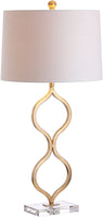 Levi 31.5" Metal/Crystal LED Table Lamp  GoldLeaf