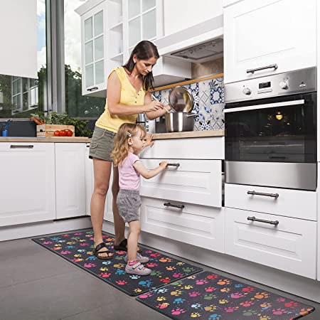 Boho Kitchen Rugs 2 Piece Rubber Kitchen Rugs and Mats Non Skid Washable  Kitchen Runner Rug Set Anti Fatigue Absorbent Kitchen Mats for Floor  Laundry Room Home Office Sink