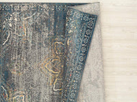 Nuvola Oriental Grey Blue Soft Area Rug