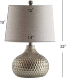 Bates 22" Honeycomb LED Lamp Antique Brown