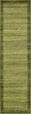 Contemporary Bordered Soft Light Green Area Rug