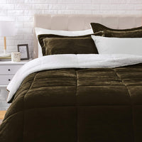 Ultra-Soft Micromink Sherpa Comforter Bed Set