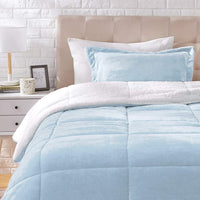Ultra-Soft Micromink Sherpa Comforter Bed Set