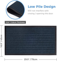 2 Pack Indoor Mat Door Heavy Duty Non Slip Rubber Backing Doormat
